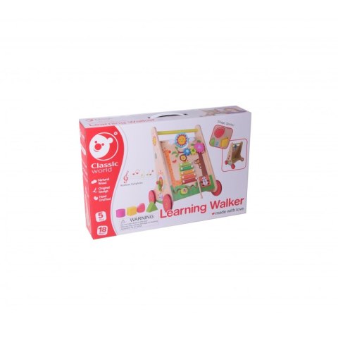 Chodzik Pchacz Wielofunkcyjny Drewniany Classic World Classic World