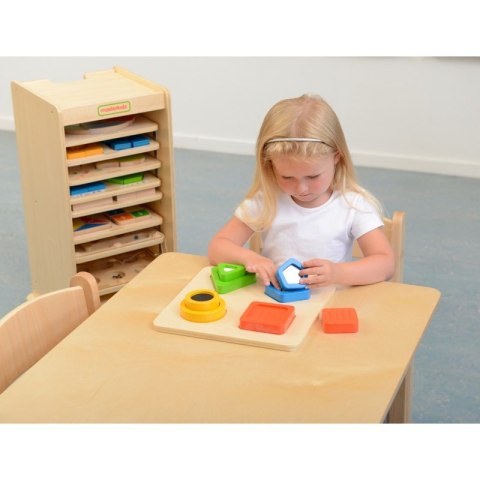 Drewniany Sorter Kształtów Materiałów Faktury Powierzchni Masterkidz Masterkidz Drewniany Sorter Kształtów Materiałów Faktury Powierzchni Masterkidz Masterkidz