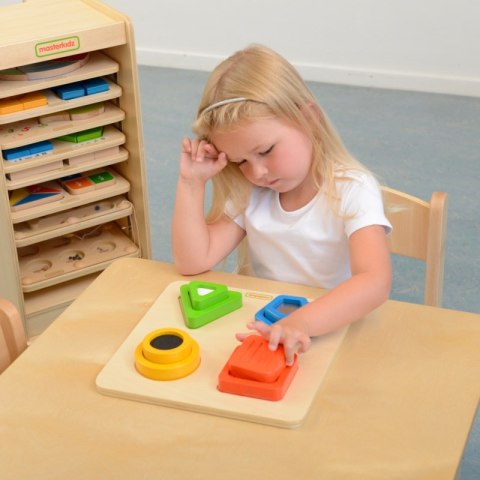 Drewniany Sorter Kształtów Materiałów Faktury Powierzchni Masterkidz Masterkidz Drewniany Sorter Kształtów Materiałów Faktury Powierzchni Masterkidz Masterkidz