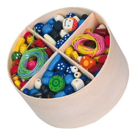 Viga Zestaw Drewniane Koraliki do nawlekania 608 Elementów Pudełko Viga Toys Viga Zestaw Drewniane Koraliki do nawlekania 608 Elementów Pudełko Viga Toys