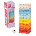 CLASSIC WORLD Drewniana Kolorowa Gra Wieża Deluxe Jenga Classic World