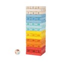 CLASSIC WORLD Drewniana Kolorowa Gra Wieża Deluxe Jenga Classic World