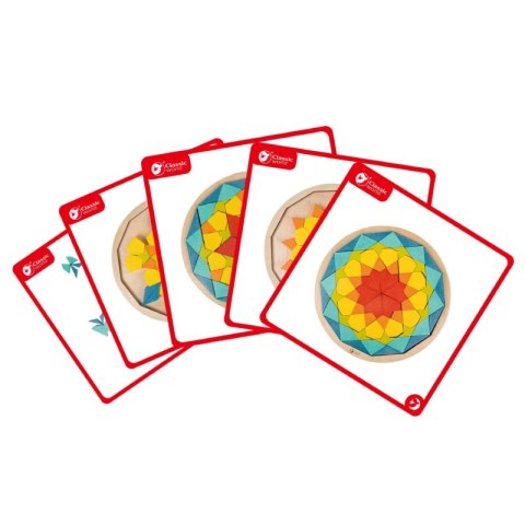 CLASSIC WORLD Drewniane Kolorowe Klocki Mandala Classic World
