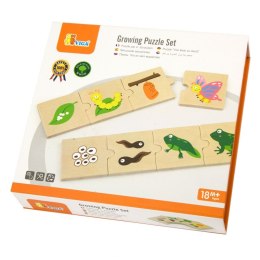 Drewniane Puzzle Rosnące zwierzątka i rośliny Viga Toys Viga Toys