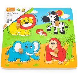 Drewniane Puzzle Zwierzęta ZOO Układanka Niespodzianka Viga Toys Viga Toys