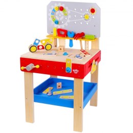 TOOKY TOY Drewniany Warsztat Mechanika dla dzieci + NARZĘDZIA Tooky Toy