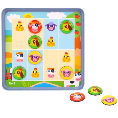 TOOKY TOY Gra Sudoku Dla Dzieci Wersja Farma Tooky Toy TOOKY TOY Gra Sudoku Dla Dzieci Wersja Farma Tooky Toy