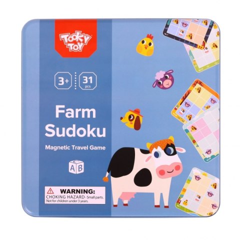 TOOKY TOY Gra Sudoku Dla Dzieci Wersja Farma Tooky Toy TOOKY TOY Gra Sudoku Dla Dzieci Wersja Farma Tooky Toy