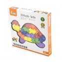 Viga Drewniane Puzzle 3D Edukacyjna Układanka Alfabet Cyferki Żółw Viga Toys