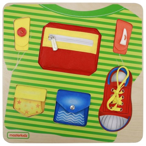 MASTERKIDZ Tablica Edukacyjna Trening Umiejętności Ubrania Masterkidz