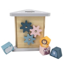 Viga PolarB Drewniany edukacyjny sorter z klockami piramida Viga Toys