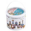 Zestaw drewnianych klocków w wiaderku - 60 elementów - Viga PolarB Viga Toys Zestaw drewnianych klocków w wiaderku - 60 elementów - Viga PolarB Viga Toys