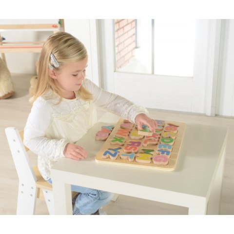 Drewniana Tabliczka Edukacyjna Masterkidz Alfabet Wielkie Literki Masterkidz