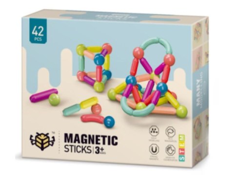 Klocki MAGNETYCZNE Konstrukcyjne 42 Elementy Klocki MAGNETYCZNE Konstrukcyjne 42 Elementy