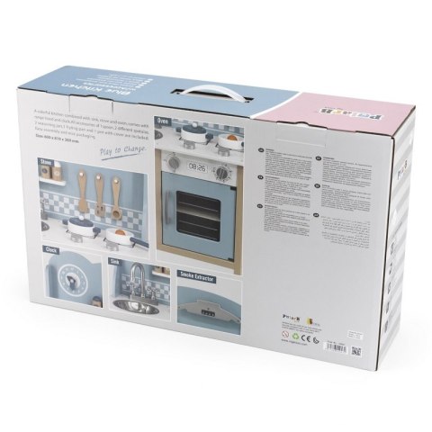 VIGA PolarB Kuchnia z Akcesoriami Silver - Blue Viga Toys VIGA PolarB Kuchnia z Akcesoriami Silver - Blue Viga Toys