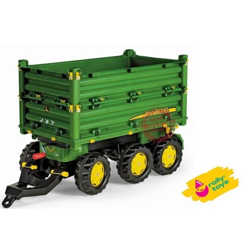 Rolly Toys Przyczepa Wywrotka Rolly Multi John Deere 3 osiowa Rolly Toys Rolly Toys Przyczepa Wywrotka Rolly Multi John Deere 3 osiowa Rolly Toys