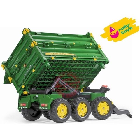 Rolly Toys Przyczepa Wywrotka Rolly Multi John Deere 3 osiowa Rolly Toys Rolly Toys Przyczepa Wywrotka Rolly Multi John Deere 3 osiowa Rolly Toys