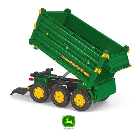 Rolly Toys Przyczepa Wywrotka Rolly Multi John Deere 3 osiowa Rolly Toys Rolly Toys Przyczepa Wywrotka Rolly Multi John Deere 3 osiowa Rolly Toys