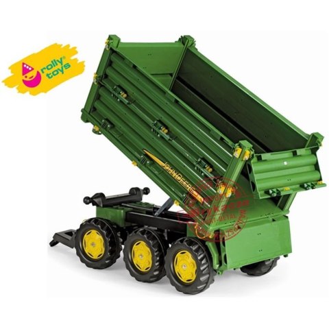 Rolly Toys Przyczepa Wywrotka Rolly Multi John Deere 3 osiowa Rolly Toys Rolly Toys Przyczepa Wywrotka Rolly Multi John Deere 3 osiowa Rolly Toys