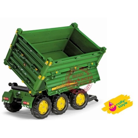Rolly Toys Przyczepa Wywrotka Rolly Multi John Deere 3 osiowa Rolly Toys Rolly Toys Przyczepa Wywrotka Rolly Multi John Deere 3 osiowa Rolly Toys