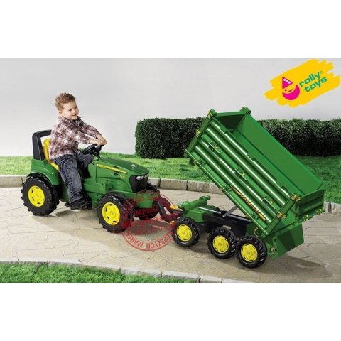 Rolly Toys Przyczepa Wywrotka Rolly Multi John Deere 3 osiowa Rolly Toys Rolly Toys Przyczepa Wywrotka Rolly Multi John Deere 3 osiowa Rolly Toys