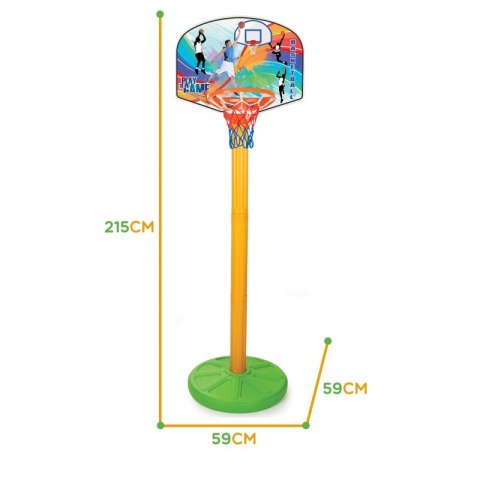 WOOPIE Zestaw Koszykówka 215 cm + Piłka Woopie WOOPIE Zestaw Koszykówka 215 cm + Piłka Woopie