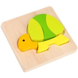 TOOKY TOY Puzzle Układanka Grube Klocki Żółw 5 el. Tooky Toy