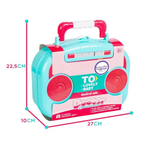 WOOPIE Zestaw Mały Lekarza Doktor w Walizce + 19 Akc. Woopie