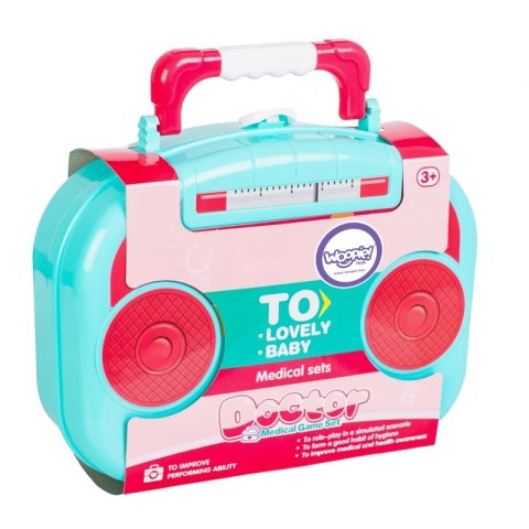 WOOPIE Zestaw Mały Lekarza Doktor w Walizce + 19 Akc. Woopie