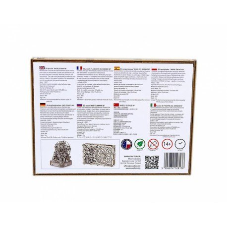 Drewniane puzzle 3d wooden.city - mapa świata m Wooden City Drewniane puzzle 3d wooden.city - mapa świata m Wooden City