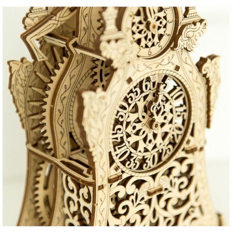 Drewniane puzzle mechaniczne 3d wooden.city - magiczny zegar Wooden City Drewniane puzzle mechaniczne 3d wooden.city - magiczny zegar Wooden City