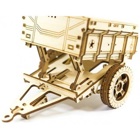 Drewniane puzzle mechaniczne 3d wooden.city - przyczepa Wooden City Drewniane puzzle mechaniczne 3d wooden.city - przyczepa Wooden City