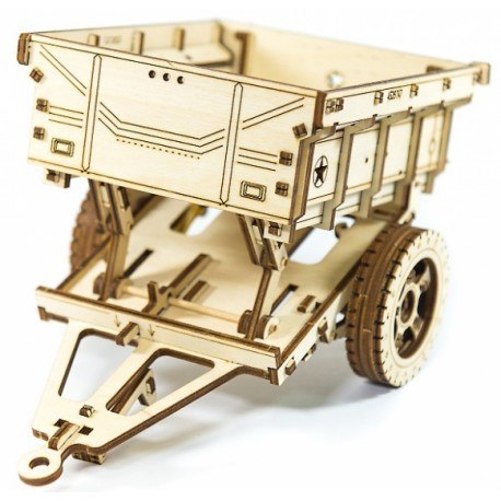 Drewniane puzzle mechaniczne 3d wooden.city - przyczepa Wooden City Drewniane puzzle mechaniczne 3d wooden.city - przyczepa Wooden City