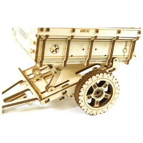 Drewniane puzzle mechaniczne 3d wooden.city - przyczepa Wooden City Drewniane puzzle mechaniczne 3d wooden.city - przyczepa Wooden City