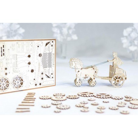 Drewniane puzzle mechaniczne 3d wooden.city - rydwan Wooden City Drewniane puzzle mechaniczne 3d wooden.city - rydwan Wooden City