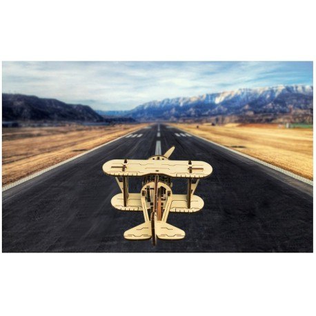 Drewniane puzzle mechaniczne 3d wooden.city - samolot Wooden City Drewniane puzzle mechaniczne 3d wooden.city - samolot Wooden City