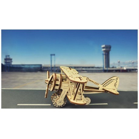 Drewniane puzzle mechaniczne 3d wooden.city - samolot Wooden City Drewniane puzzle mechaniczne 3d wooden.city - samolot Wooden City