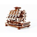 Drewniane puzzle mechaniczne 3d wooden.city - silnik v8 Wooden City