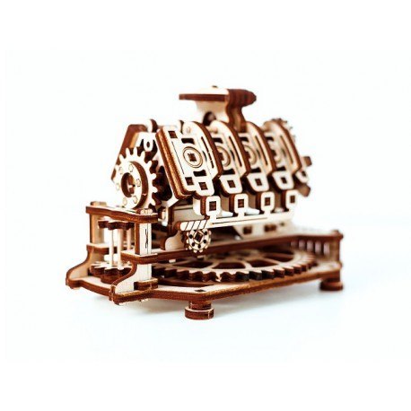 Drewniane puzzle mechaniczne 3d wooden.city - silnik v8 Wooden City Drewniane puzzle mechaniczne 3d wooden.city - silnik v8 Wooden City
