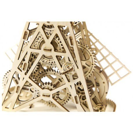 Drewniane puzzle mechaniczne 3d wooden.city - wiatrak Wooden City Drewniane puzzle mechaniczne 3d wooden.city - wiatrak Wooden City