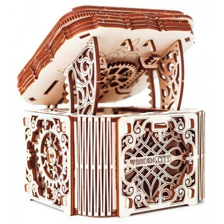 Drewniane puzzle mechaniczne 3d wooden.city - zamykana szkatułka Wooden City Drewniane puzzle mechaniczne 3d wooden.city - zamykana szkatułka Wooden City