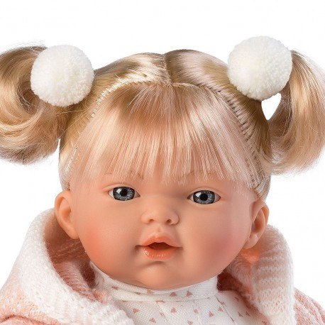 Hiszpańska lalka roberta blond - płacze 33cm Llorens Hiszpańska lalka roberta blond - płacze 33cm Llorens