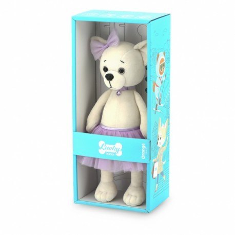 Przytulanka piesek lucky lili w fiołkowej spódniczce- 38cm Orange Toys Przytulanka piesek lucky lili w fiołkowej spódniczce- 38cm Orange Toys