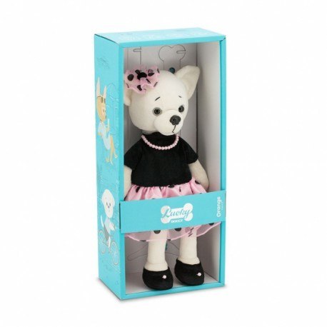 Przytulanka piesek lucky lili w naszyjniku - 38cm Orange Toys Przytulanka piesek lucky lili w naszyjniku - 38cm Orange Toys