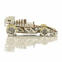 Drewniane puzzle mechaniczne 3d wooden.city - bolid Wooden City