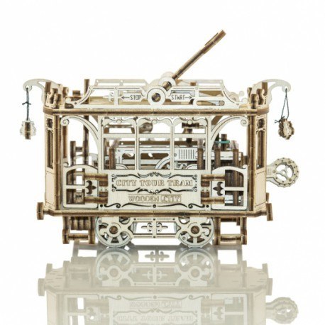 Drewniane puzzle mechaniczne 3d wooden.city - city tram + tory Wooden City Drewniane puzzle mechaniczne 3d wooden.city - city tram + tory Wooden City