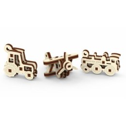Drewniane puzzle mechaniczne 3d wooden.city - gadżety transport Wooden City
