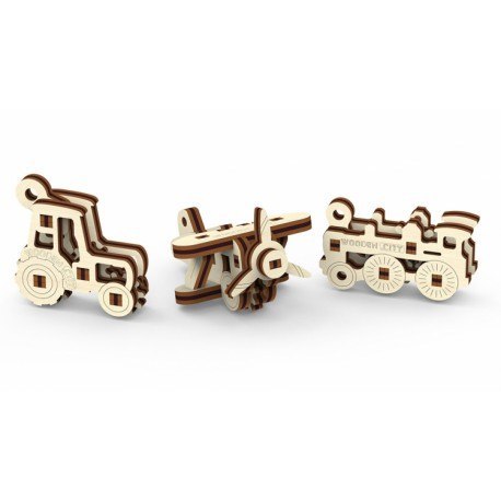 Drewniane puzzle mechaniczne 3d wooden.city - gadżety transport Wooden City Drewniane puzzle mechaniczne 3d wooden.city - gadżety transport Wooden City