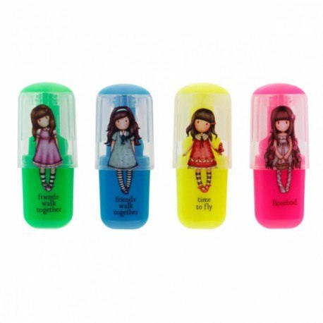 Gorjuss - zestaw zakreślaczy - friends walk together/rosebud/time Santoro London