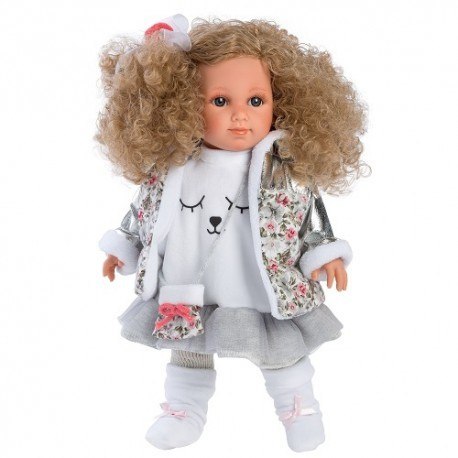 Hiszpańska lalka dziewczynka elena z kręconymi włosami - 35cm Llorens Hiszpańska lalka dziewczynka elena z kręconymi włosami - 35cm Llorens